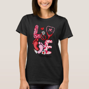 LOVE Stethoscope NICU Nurse Life Valentine's Day G T-Shirt