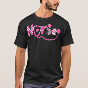 LOVE Stethoscope Nurse Life Happy Valentines Day 2 T-Shirt
