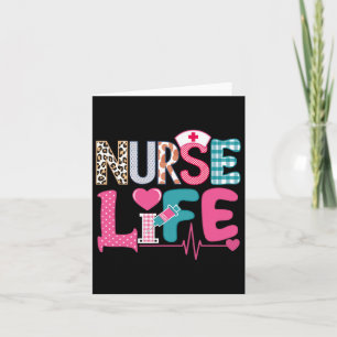 Love Stethoscope Nurse Life Valentine Day  Card