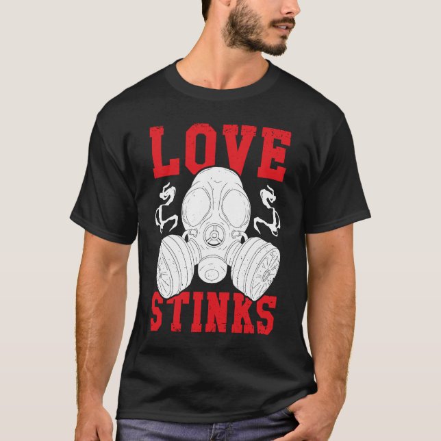 Love Stinks  Anti Valentine's Day Humor Single Peo T-Shirt (Front)