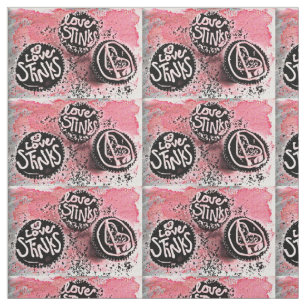 Love Stinks cupcakes Fabric