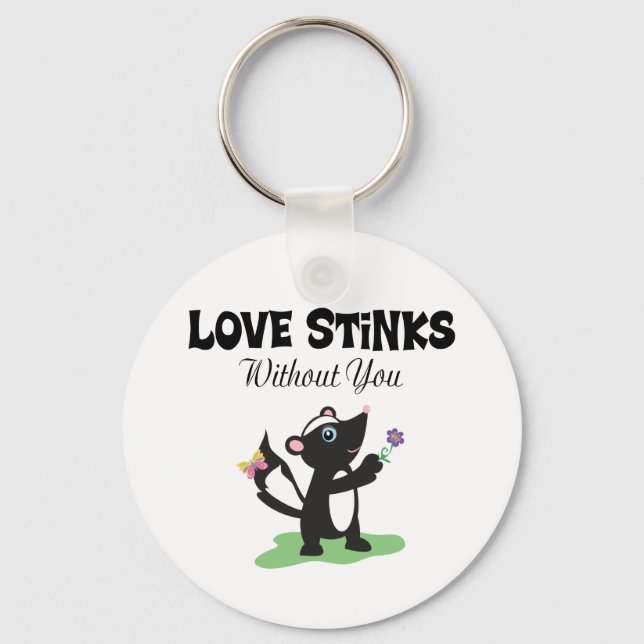 Love Stinks Keychain (Front)