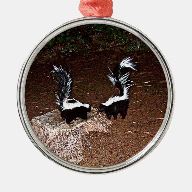 Love Stinks Metal Ornament (Front)