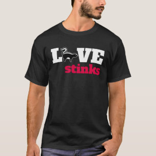 Love Stinks Skunk Animal Anti Valentines Day T-Shirt