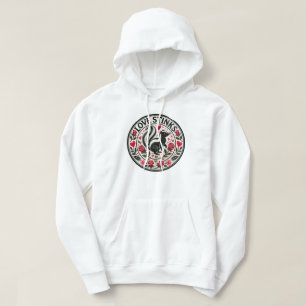 Love Stinks Skunks Valentine's Day Hoodie