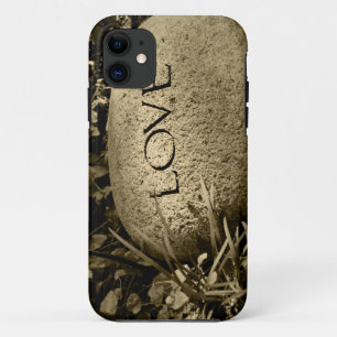 "Love" Stone iPhone 11 Case