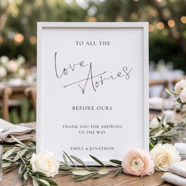 Love Stories Before Ours Memory Wedding Sign (Creator Uploaded)