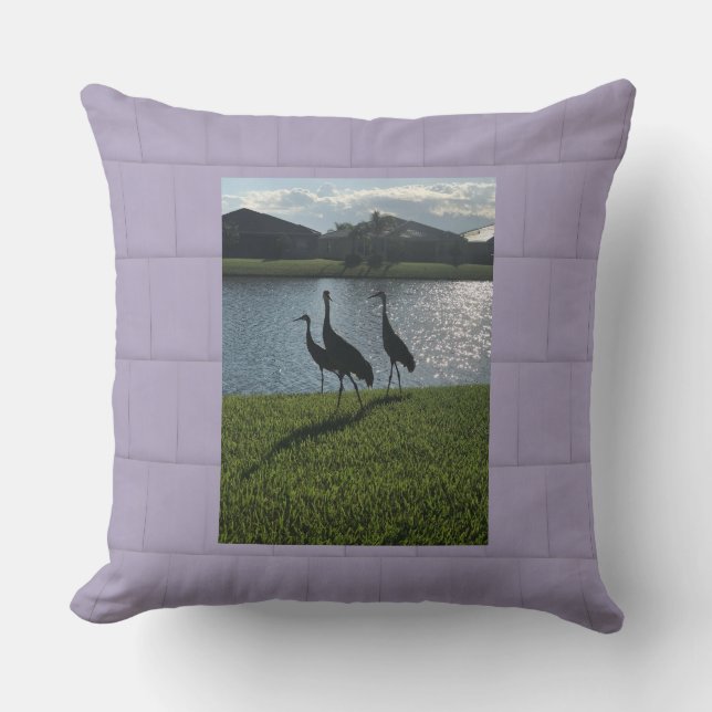 Love Storks Throw Pillow (Front)
