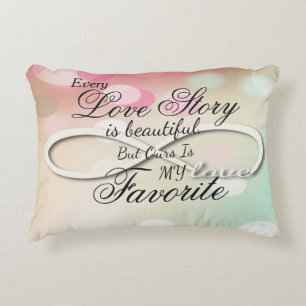 Love Story Accent Pillow