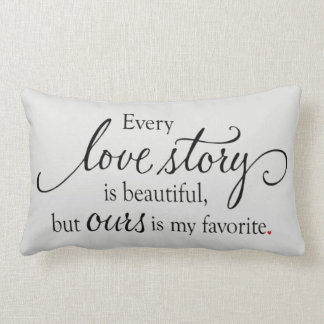 Love Story Lumbar Pillow