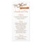 Love Story Menu Card
