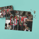 Love Story Photo Collage Puzzle | Personalized<br><div class="desc">Turn your favourite memories into a keepsake with this personalized photo collage puzzle. Featuring a bold red "LOVE" with your own photos and customizable text that reads "Our Story, Piece by Piece, " this design is perfect for anniversaries, weddings, Valentine’s Day, or just because. Add your own photos, names, and...</div>