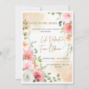 Love Story Remix Mariage Invitation numérique