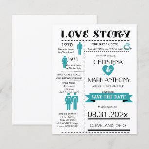 Love Story Save The Date Announcement (RobinsEgg2)