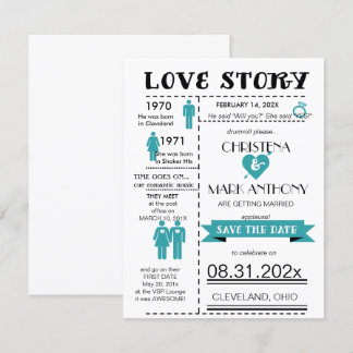 Love Story Save The Date Announcement (RobinsEgg2)