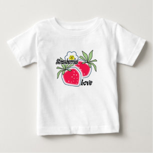 Love strawberries . baby T-Shirt