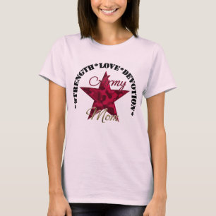 Love Strength Devotion Army Mom T-Shirt