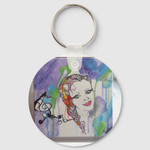 Love Struck Art Painting Keychain