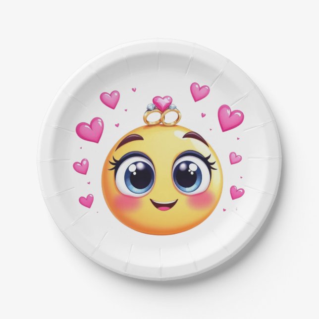 Love Struck Paper Plate (Front)