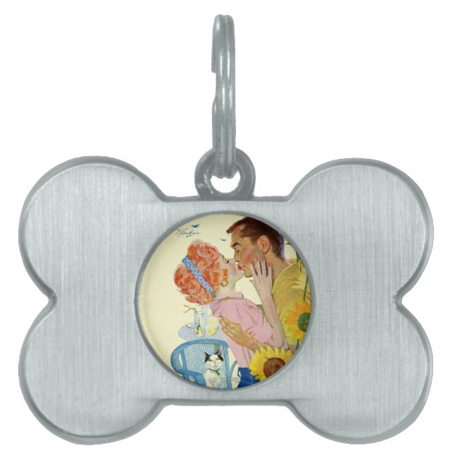 Love-Struck Pet Name Tag (Front)