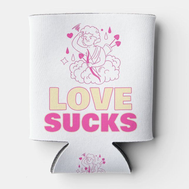 Love Sucks Can Cooler (Front)