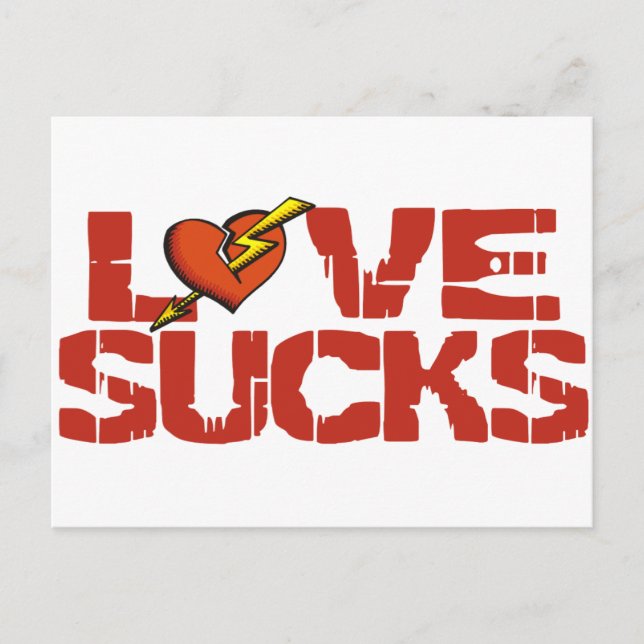 Love Sucks Postcard (Front)