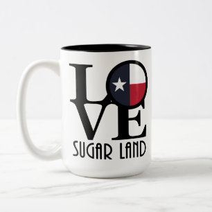 LOVE Sugar Land 15oz Two-Tone Coffee Mug