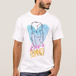 Love Summer Modern White Art Trendy T-Shirt