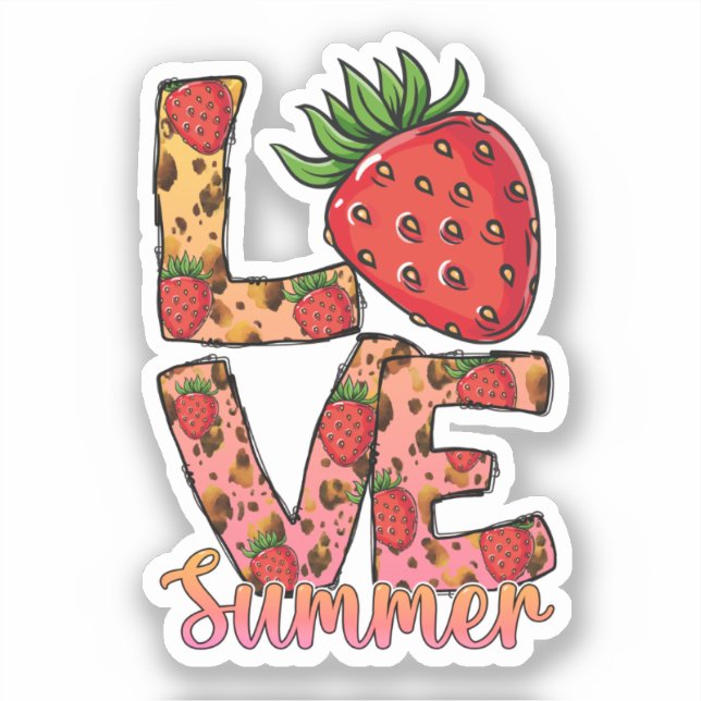 Love & Summer | Pink & Brown | Fresh Strawberry (Front)