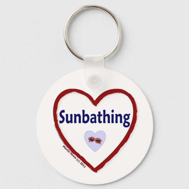 Love Sunbathing Keychain (Front)