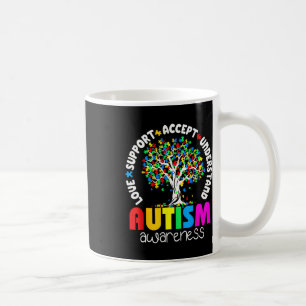 Love Support Accept Understand Autism Awareness Coffee Mug