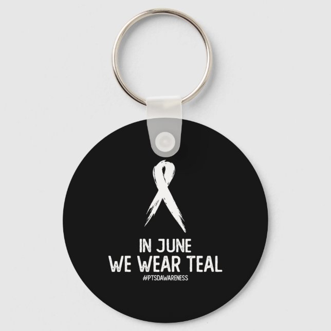 Love Support Ptsd Post Traumatic Stress Disorder A Keychain (Front)