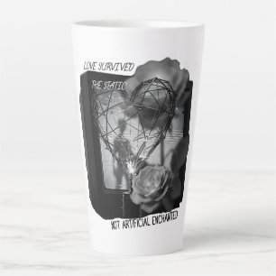Love Survived the Static Latte Mug