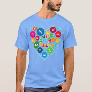 Love Sustainable Development Goals SDGs 2030  T-Shirt