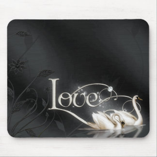 Love Swans Wedding Mouse Pad
