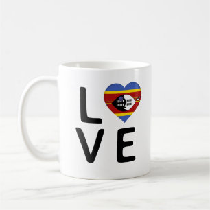 Love - Swaziland Flag Coffee Mug