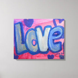 Love Sweet Candy Word Artwork Canvas Painting Print