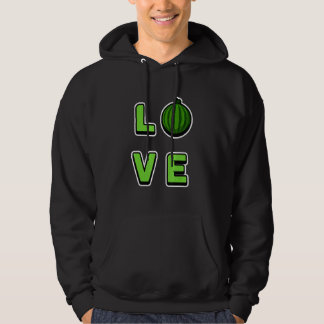 Love  Sweet Watermelon Tropical Summer Fruits Hoodie