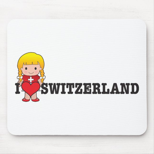 Love Switzerland Mouse Pad (Front)