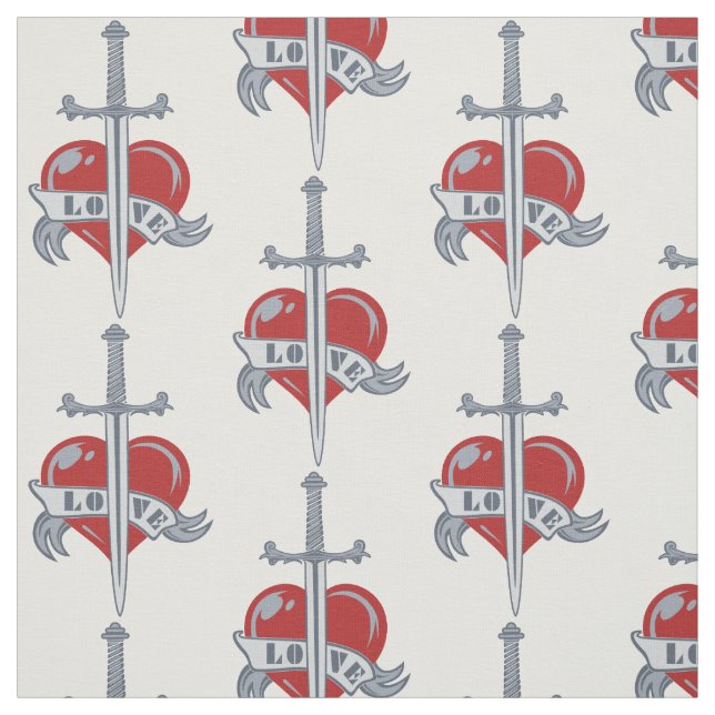 Love Sword custom fabric (Swatch)