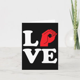 Love Symbol Asl Card
