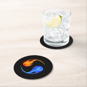 Love Symbol- Round Paper Coaster
