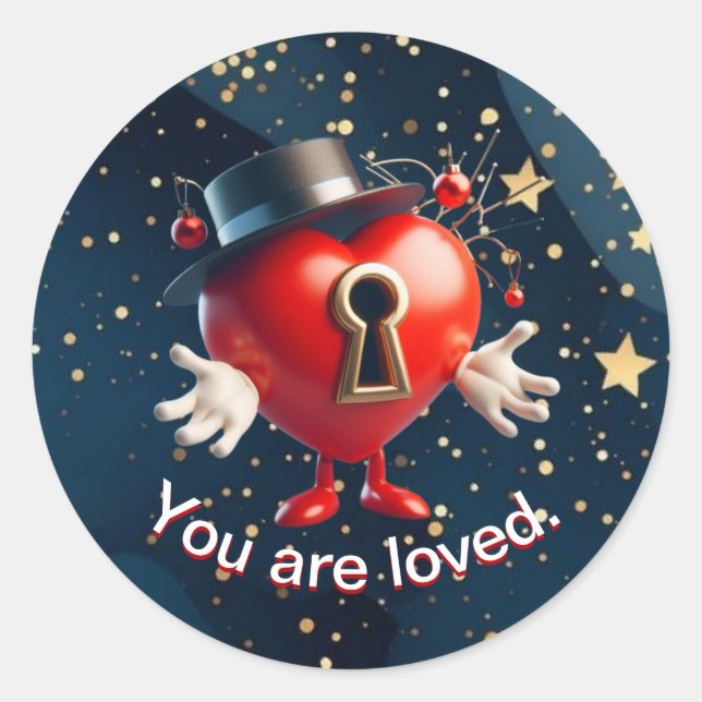 Love symbol sticker (Front)