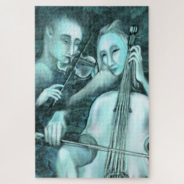 Love Symphony - Duet - Art Painting Jigsaw Puzzle (Vertical)