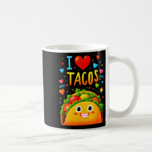 Love tacos cinco de mayo meme kawaii smiling taco coffee mug