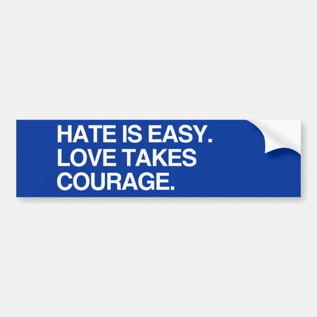 LOVE TAKES COURAGE - .png Bumper Sticker (Front)