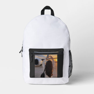 Love Takes Flight Printed Backpack