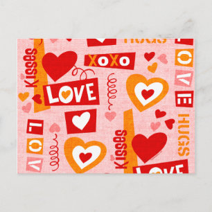 Love Talk Valentine Postcard