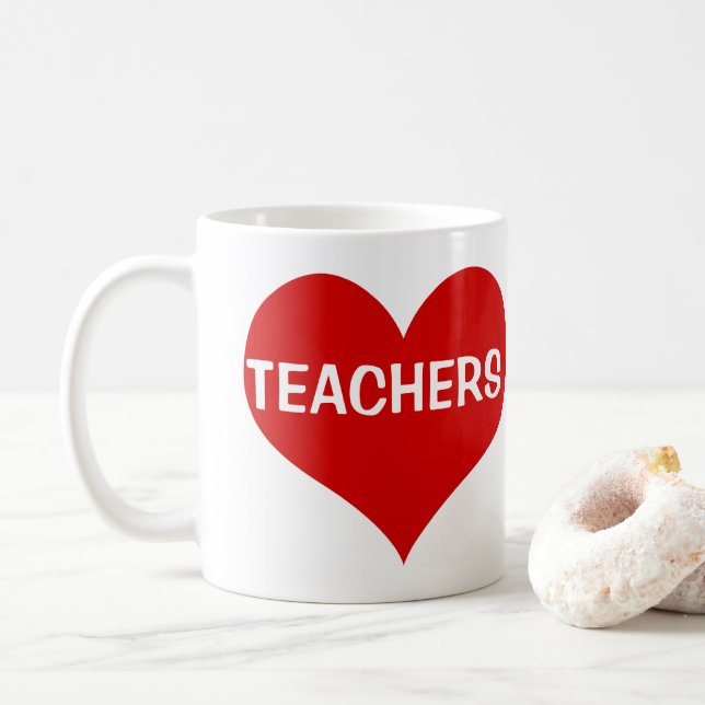 Love Teachers Coffee Mug (With Donut)