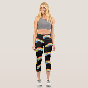 Love, teamwork, and all that hippie stuff capri leggings